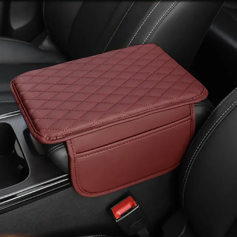 PU lederen auto armleuning mat