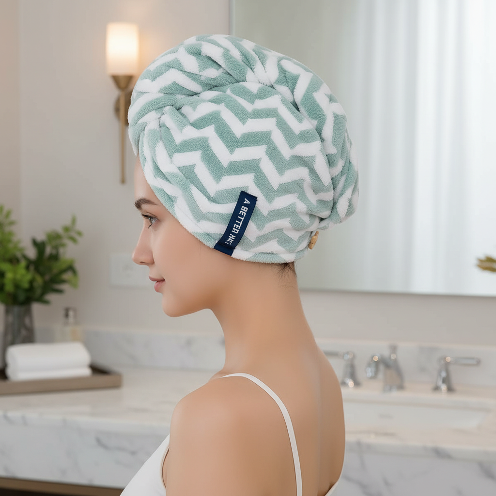 Oversized turbaan handdoek