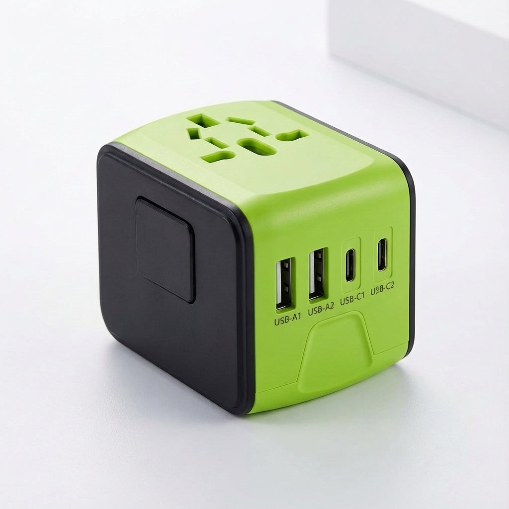 Universele reisadapter met usb poorten