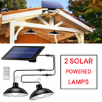 Draadloze solar LED lampenset met afstandsbediening