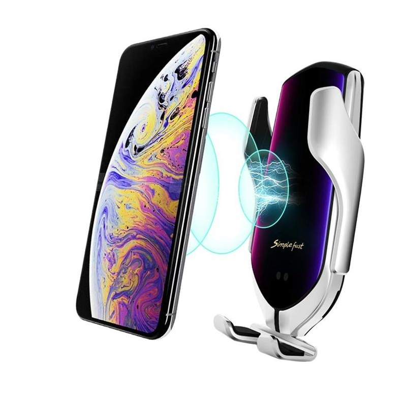 Automatische telefoonhouder met draadloze oplader