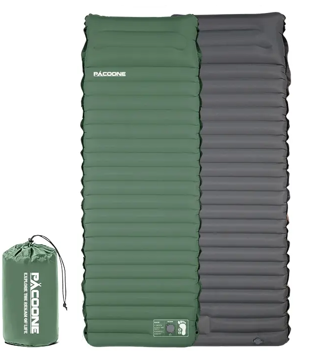 Ultralichte zelfopblaasbare kampeermatras met ingebouwde pomp — afbeelding 2