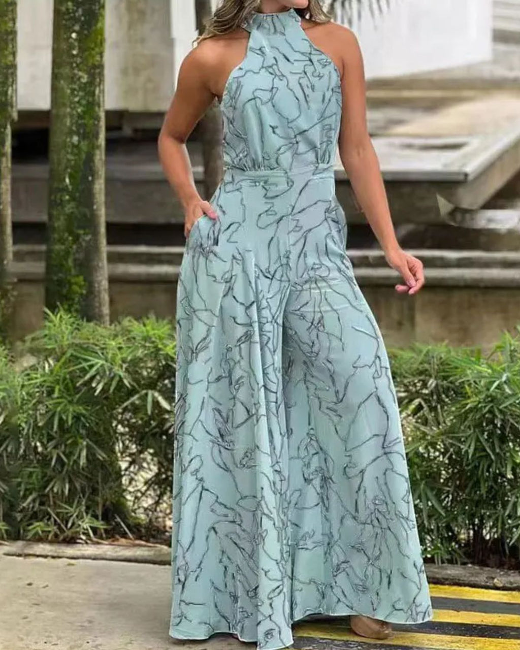 Sue halter jumpsuit