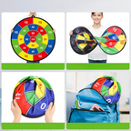 Groot dartbord voor kinderen met kleverige ballen en darts