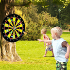 Groot dartbord voor kinderen met kleverige ballen en darts
