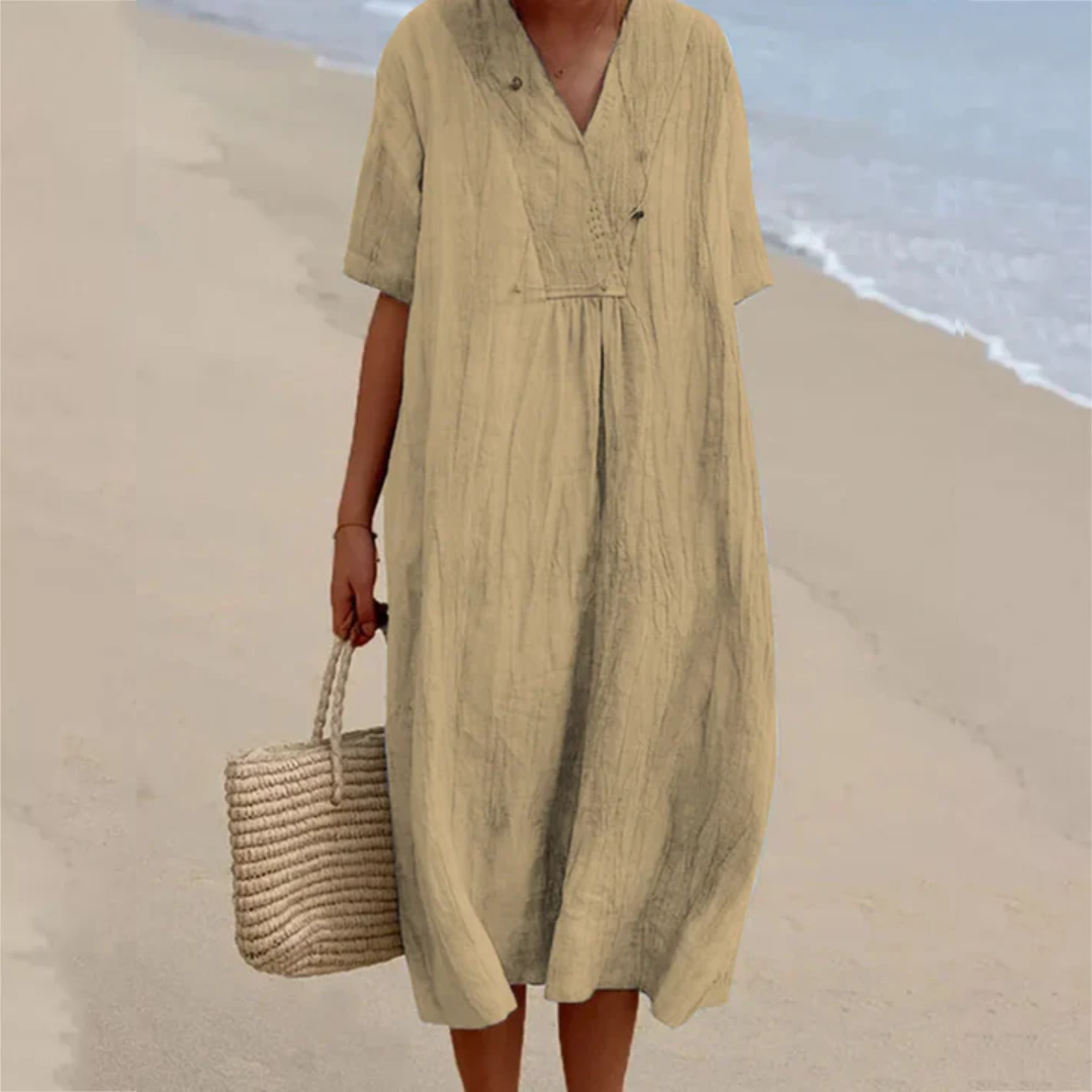 Casual losse zomerjurk
