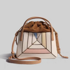 Handtas met geometrisch design