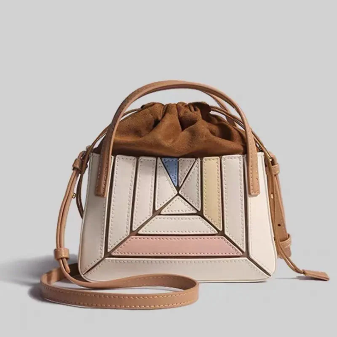 Handtas met geometrisch design