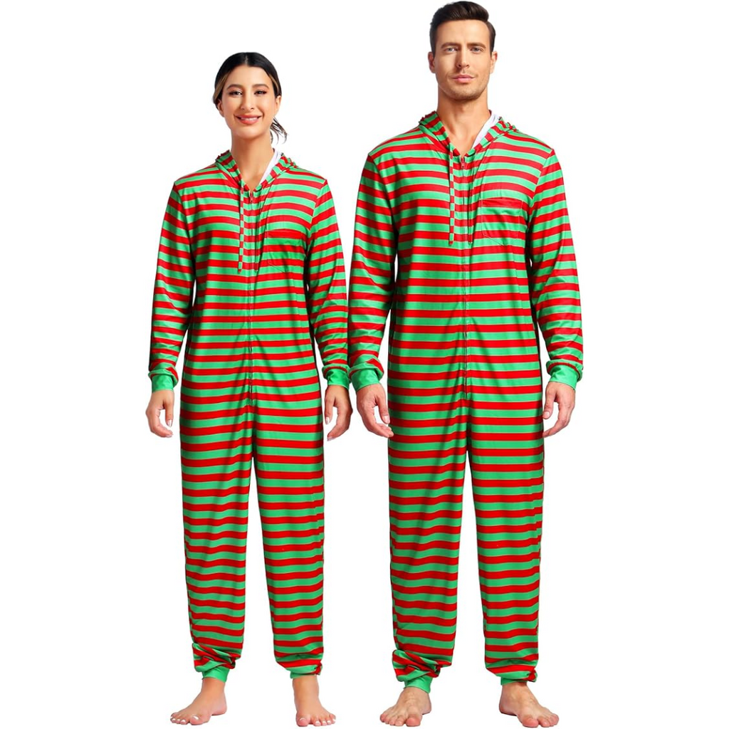 Koppel kerst matching onesie pyjama's