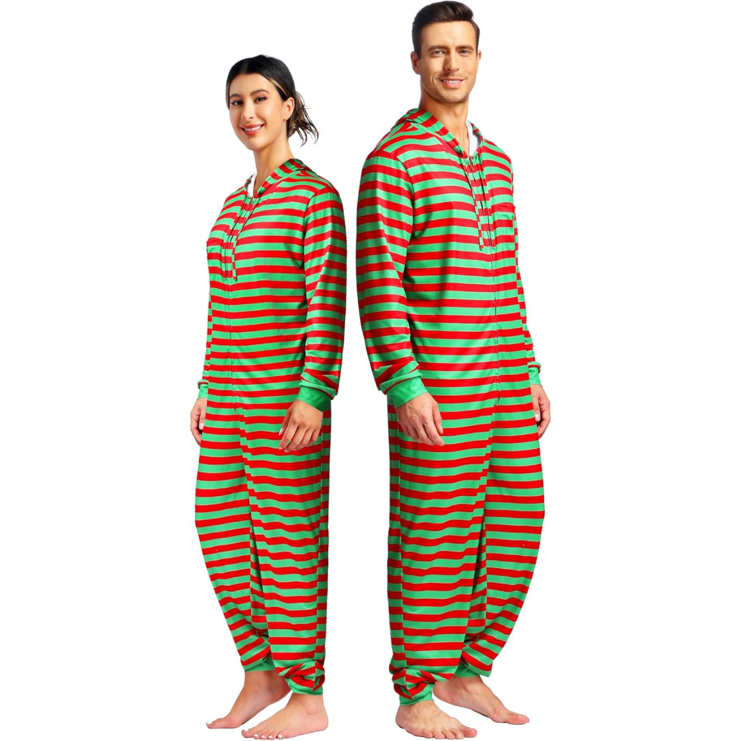 Koppel kerst matching onesie pyjama's