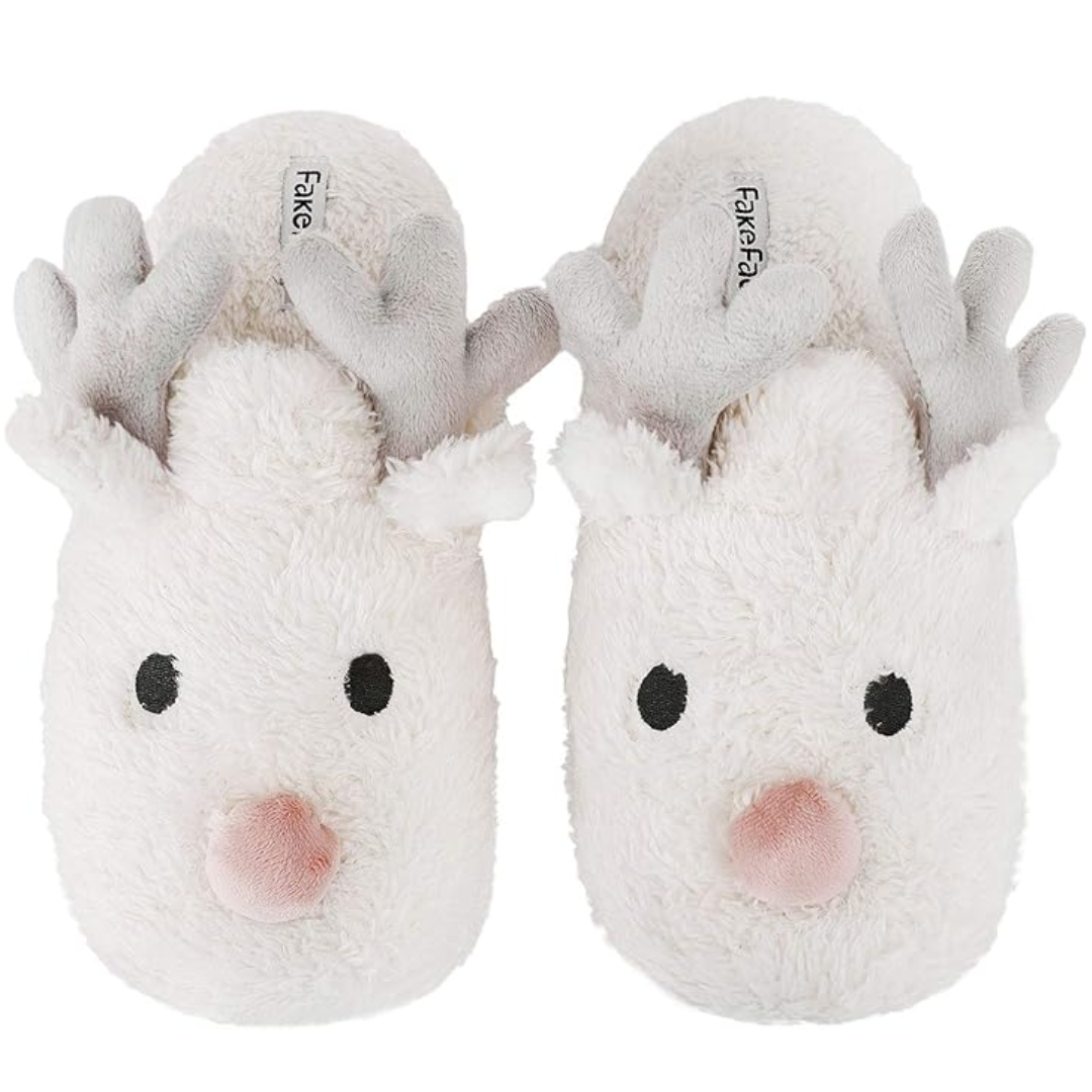 Zachte fleece pantoffels met cartoon design
