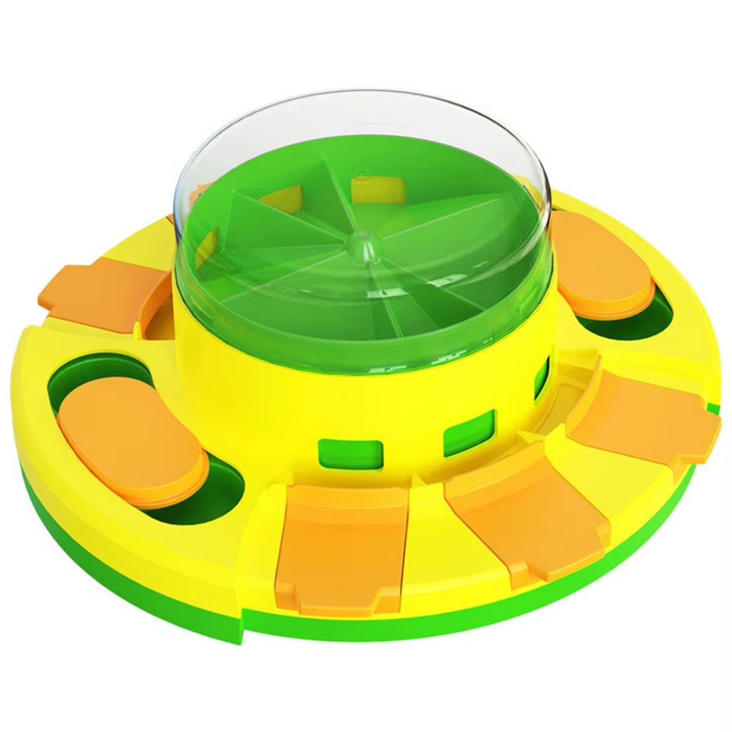 Interactieve hondenpuzzel met voerdispenser