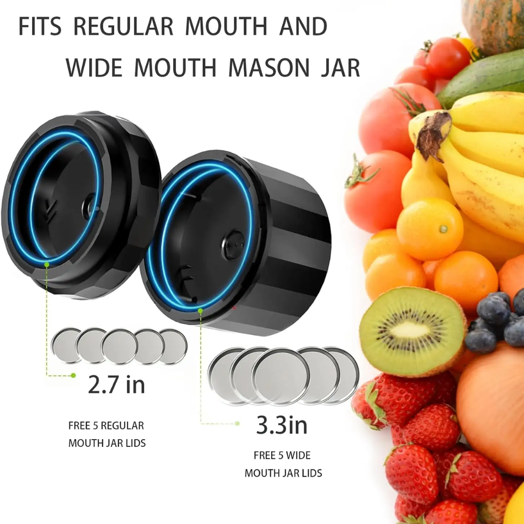Elektrische vacumeerset voor Mason Jars