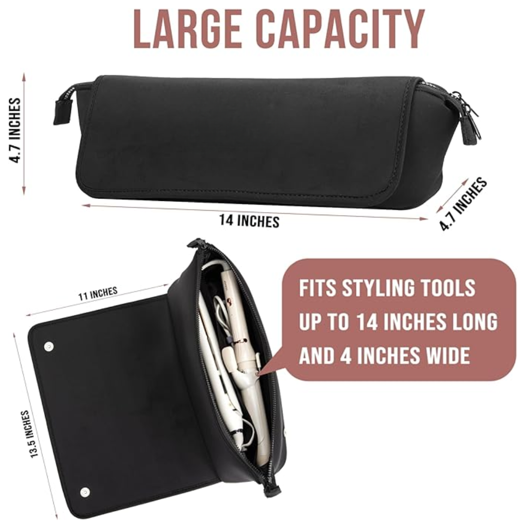 Reistas voor haartools met hittebestendige mat, 2-in-1