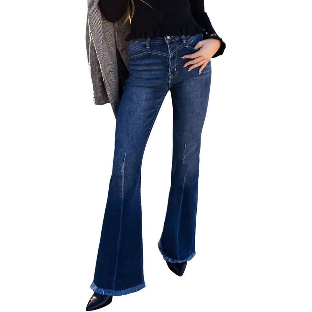 High-Waisted flared dames jeans