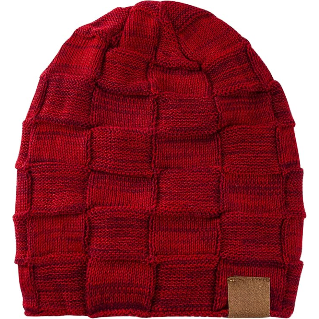 Warme gebreide beanie