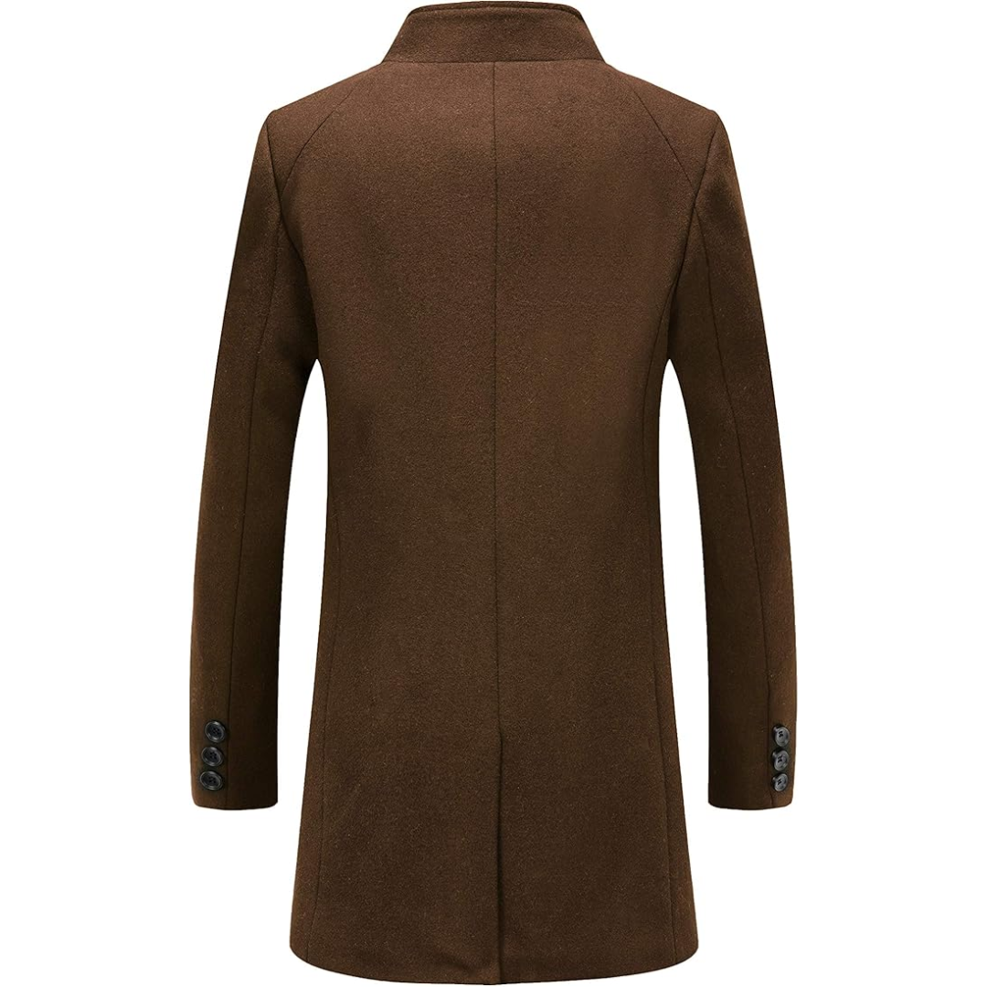 Heren wolblend trenchcoat