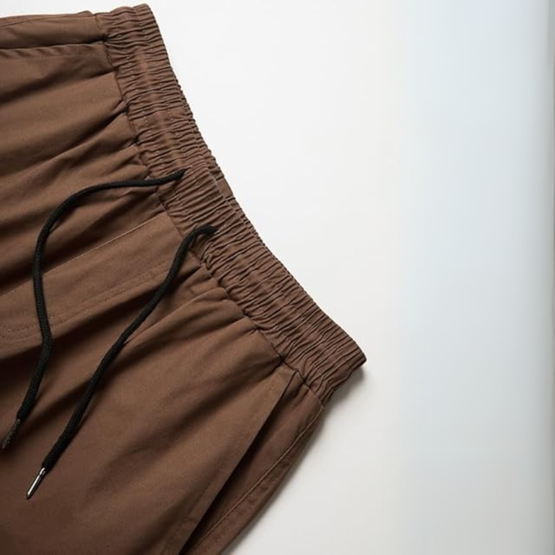 Heren katoenen cargo joggers