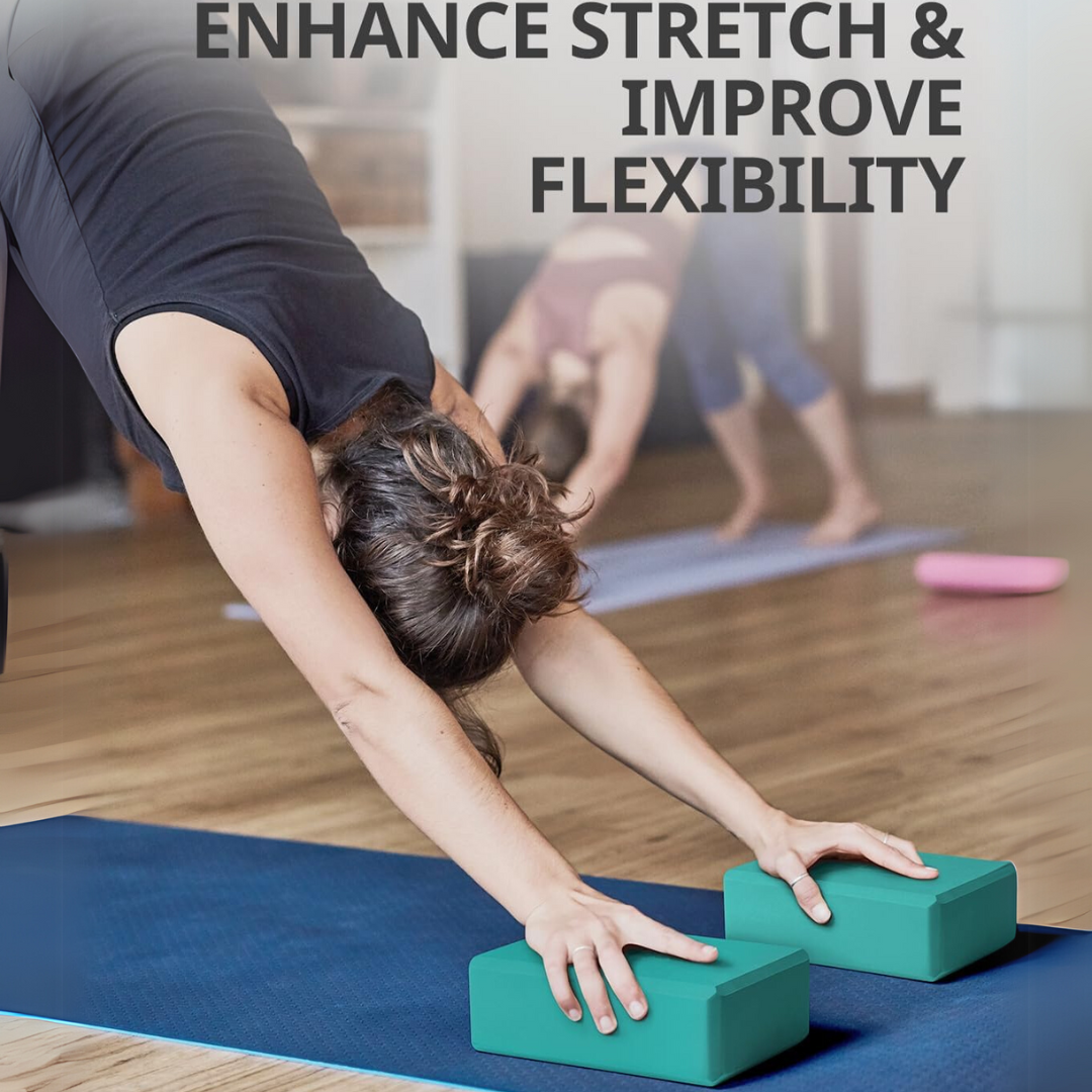 Yogablokken van EVA-schuim met hoge dichtheid, set van 2