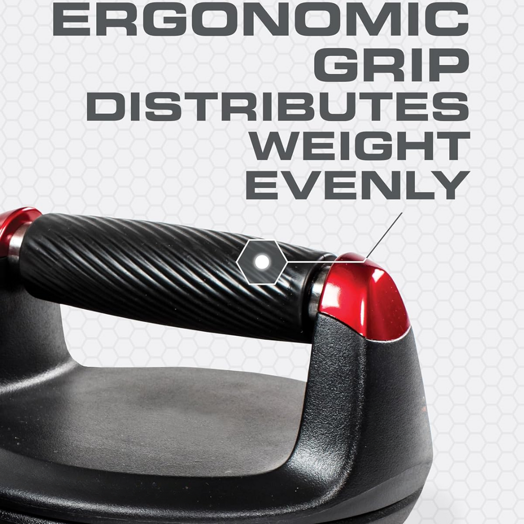 Draaiende push-upbars met ergonomisch handvat, capaciteit 180 kg