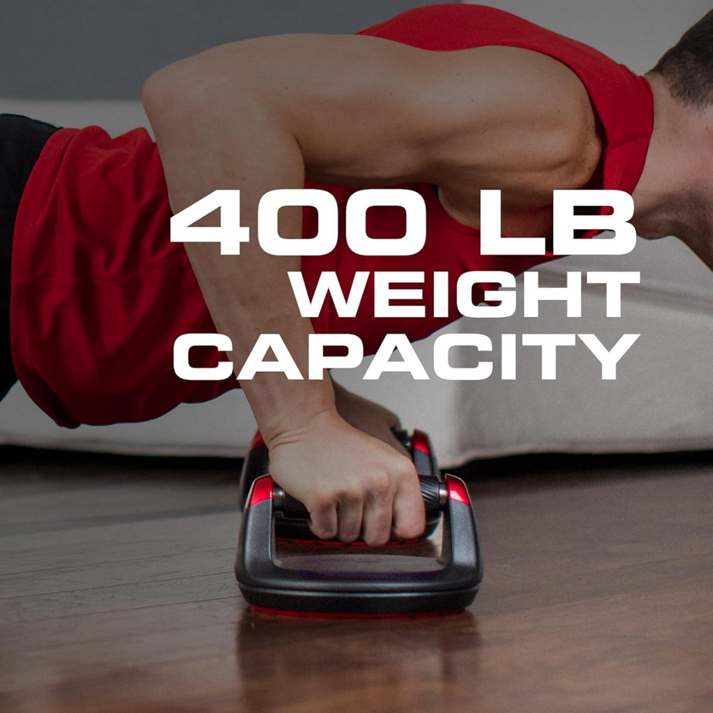 Draaiende push-upbars met ergonomisch handvat, capaciteit 180 kg