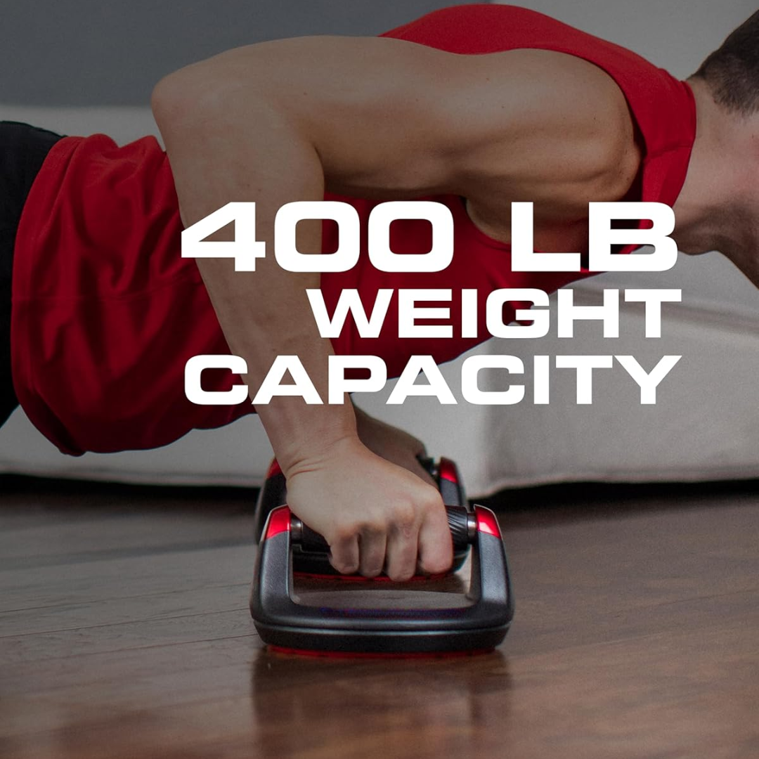 Draaiende push-upbars met ergonomisch handvat, capaciteit 180 kg