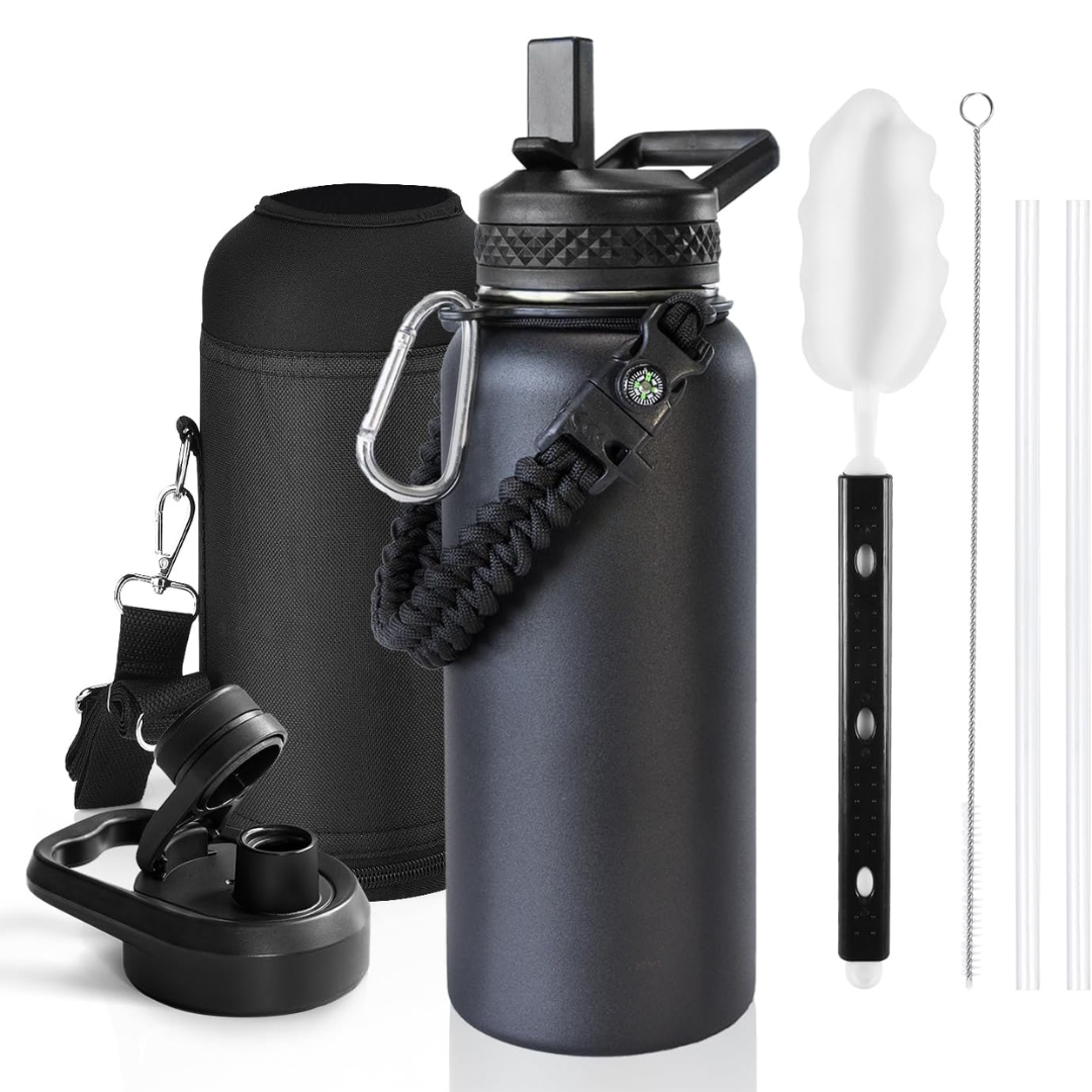 Geïsoleerde waterfles met paracordhandvat — afbeelding 23