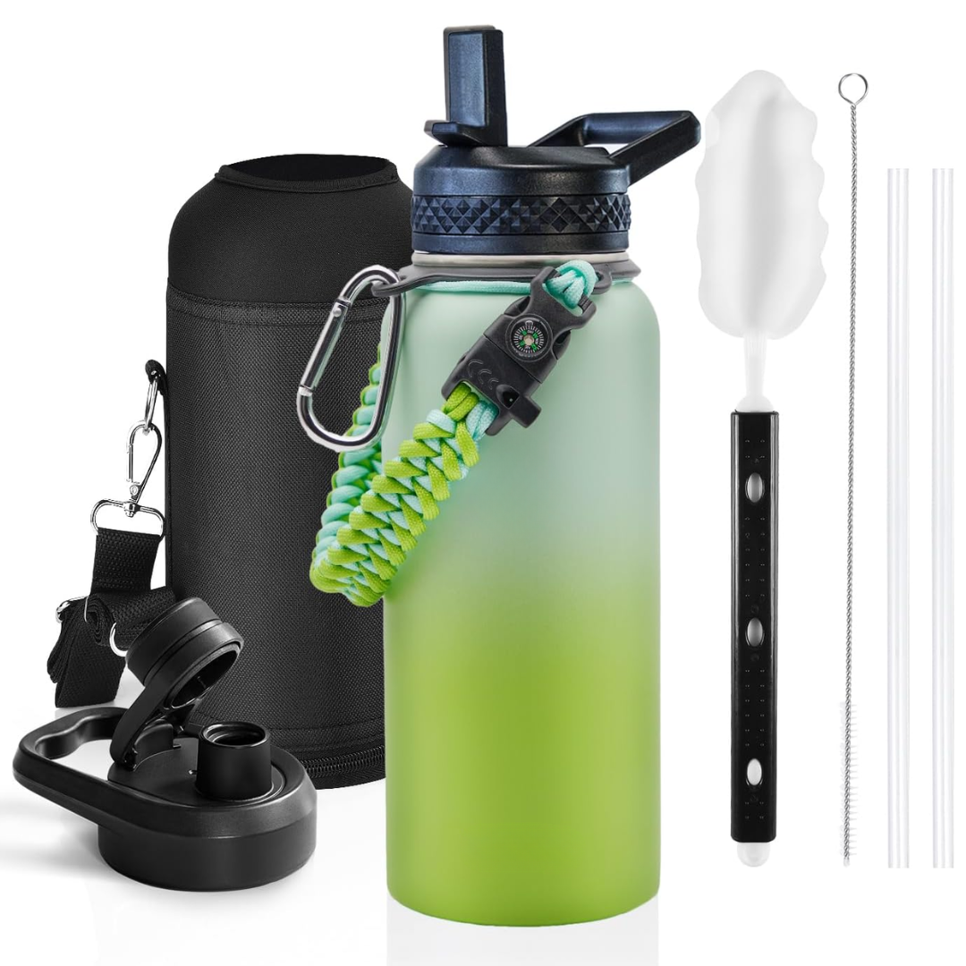 Geïsoleerde waterfles met paracordhandvat — afbeelding 24