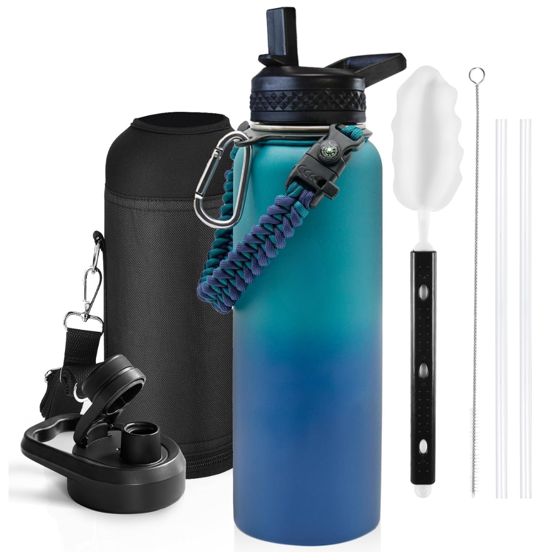 Geïsoleerde waterfles met paracordhandvat — afbeelding 27