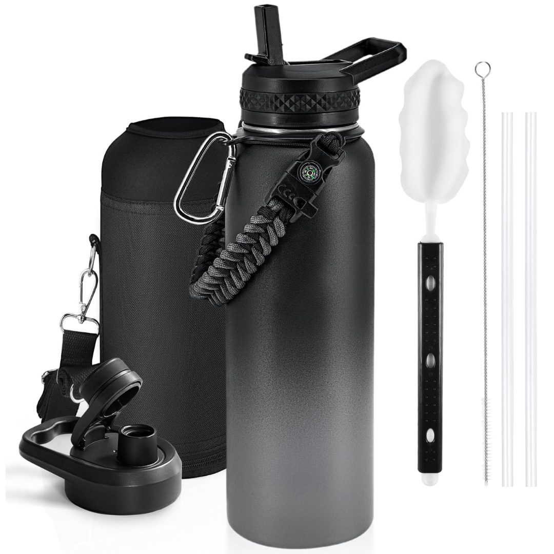Geïsoleerde waterfles met paracordhandvat — afbeelding 28