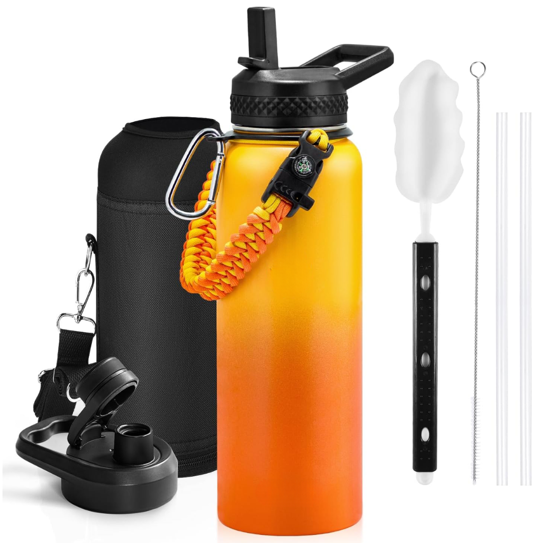 Geïsoleerde waterfles met paracordhandvat — afbeelding 33