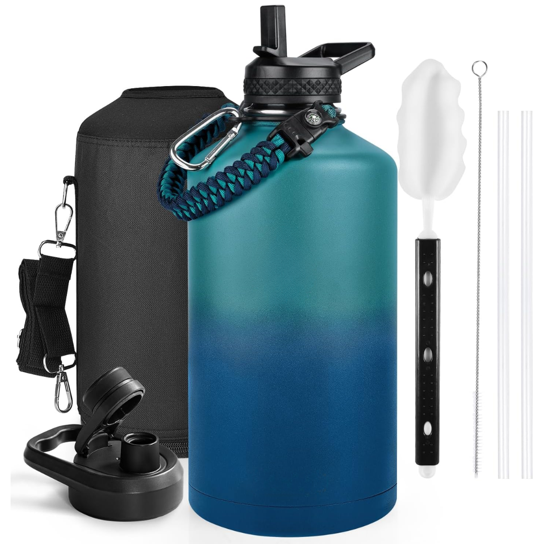 Geïsoleerde waterfles met paracordhandvat — afbeelding 36