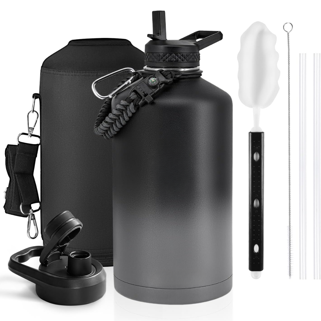 Geïsoleerde waterfles met paracordhandvat — afbeelding 37