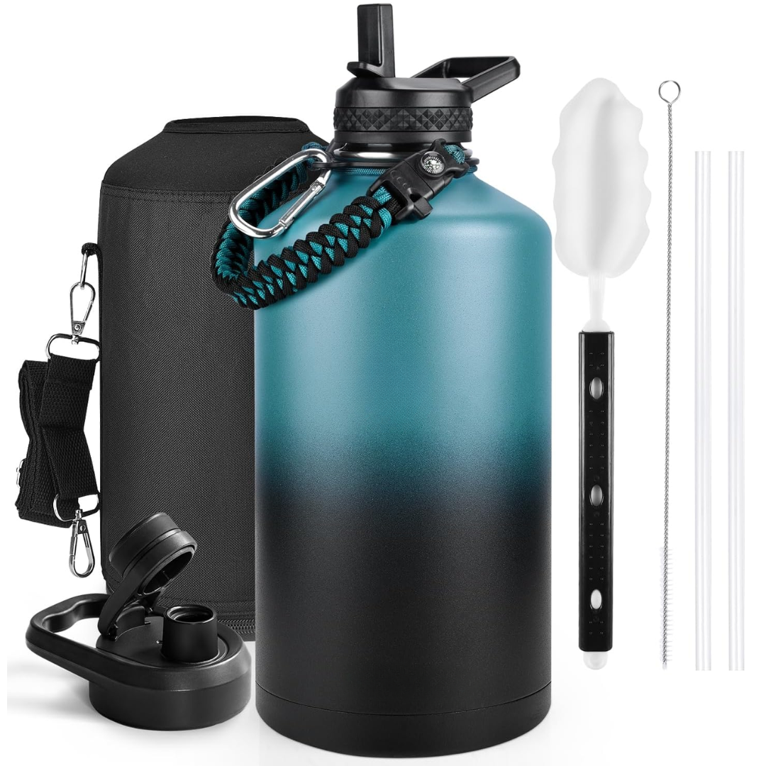 Geïsoleerde waterfles met paracordhandvat — afbeelding 40
