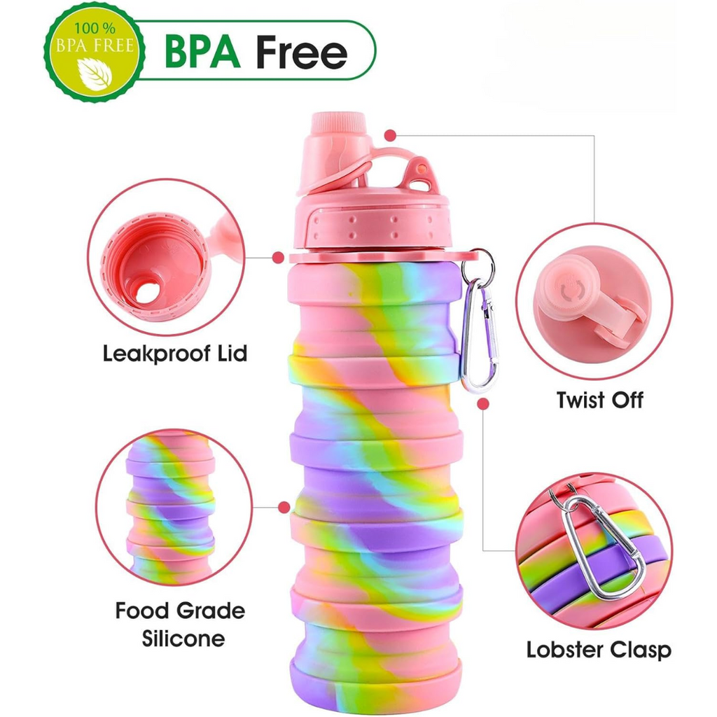 Opvouwbare waterfles Rainbow