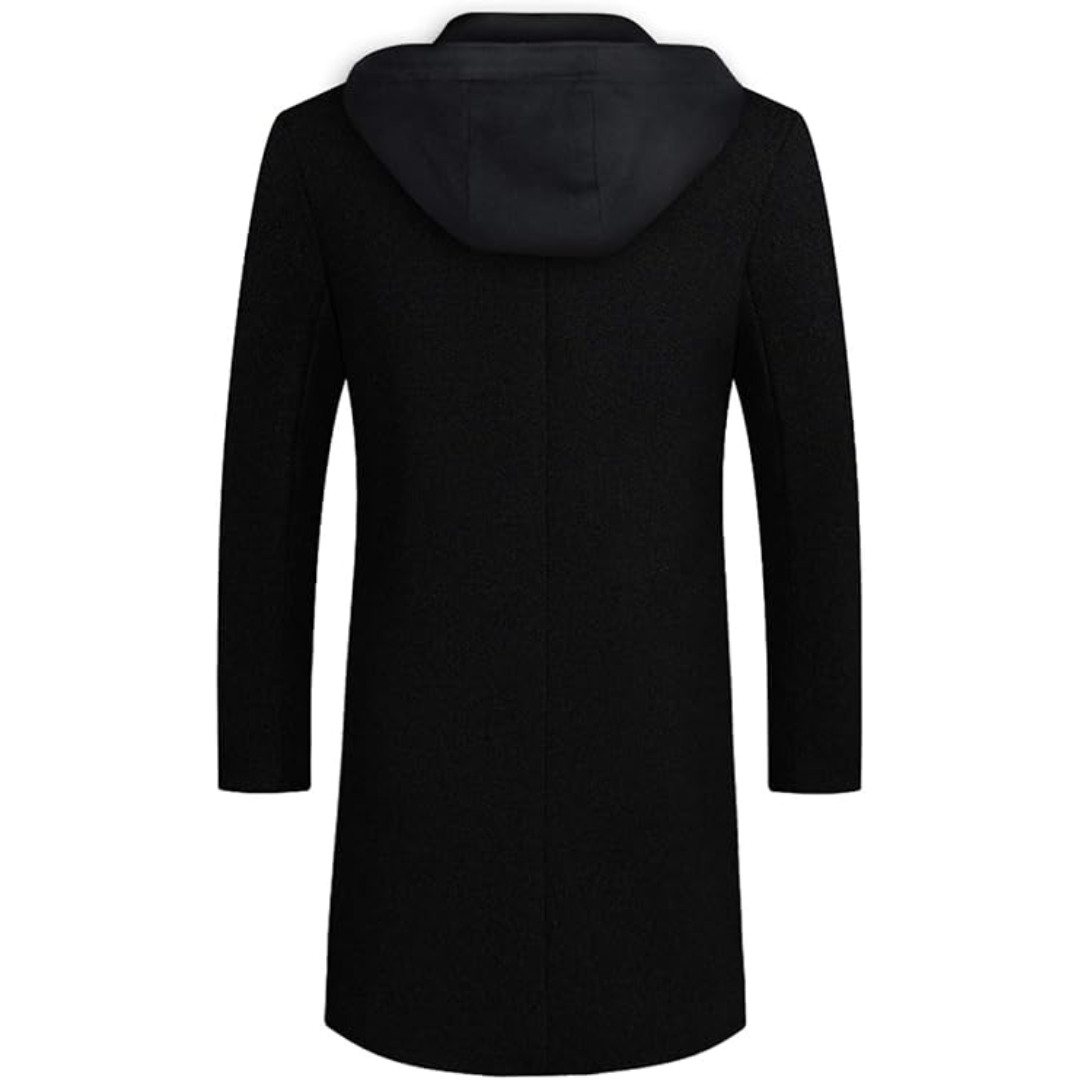 Heren winter trenchcoat van wolmix