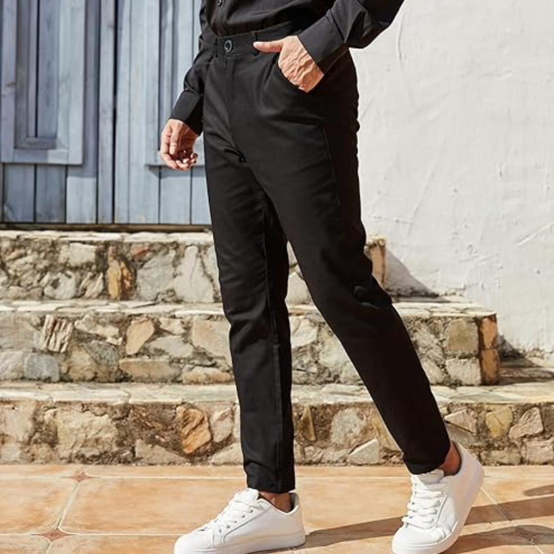 Slim fit stretch heren broek