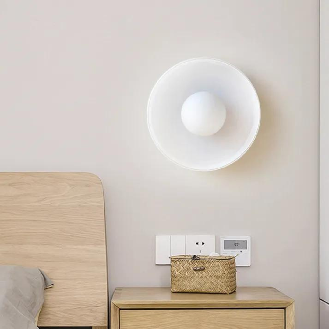 Ronde plafondlamp met stijlvolle functionaliteit