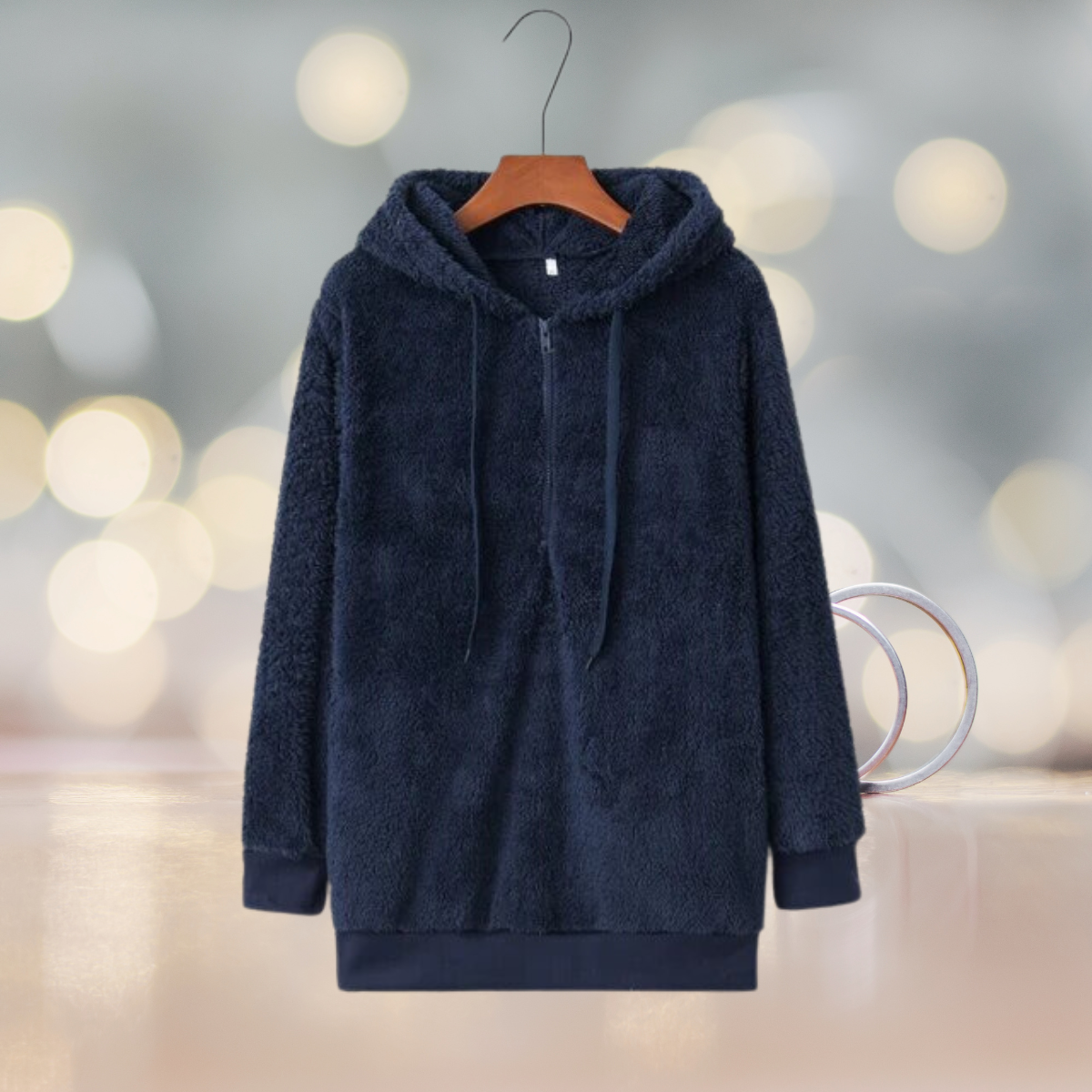 Zacht dames hoodievest voor de herfst