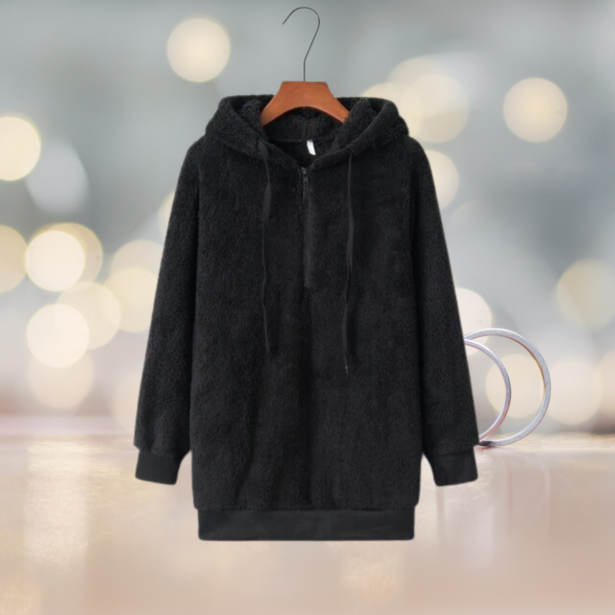 Zacht dames hoodievest voor de herfst