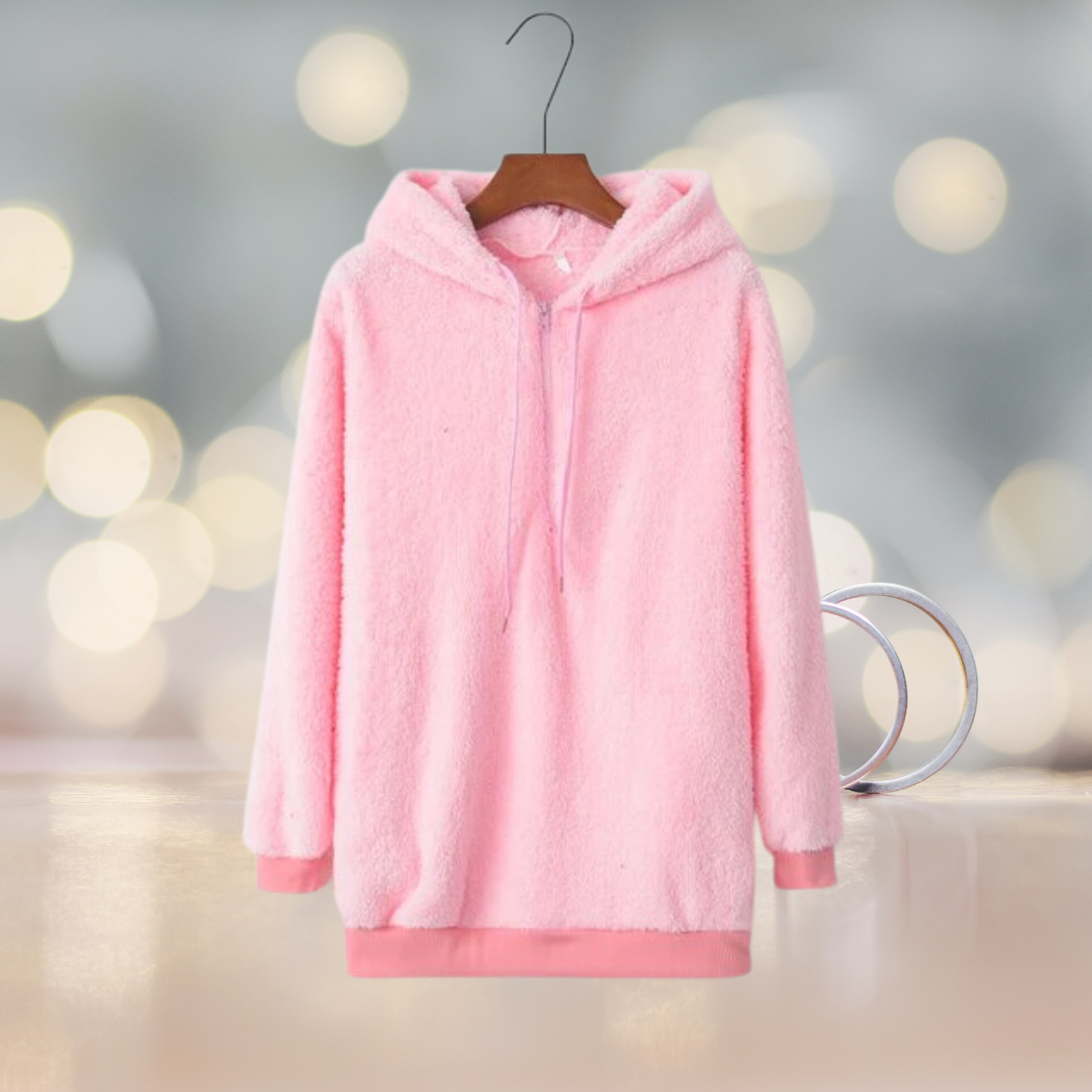 Zacht dames hoodievest voor de herfst