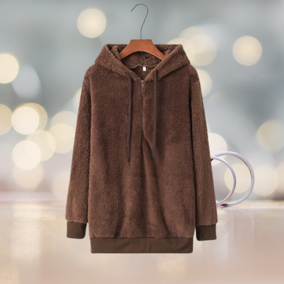 Zacht dames hoodievest voor de herfst
