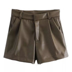 Angel leren short