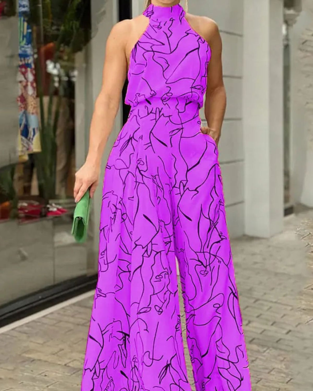 Sue halter jumpsuit
