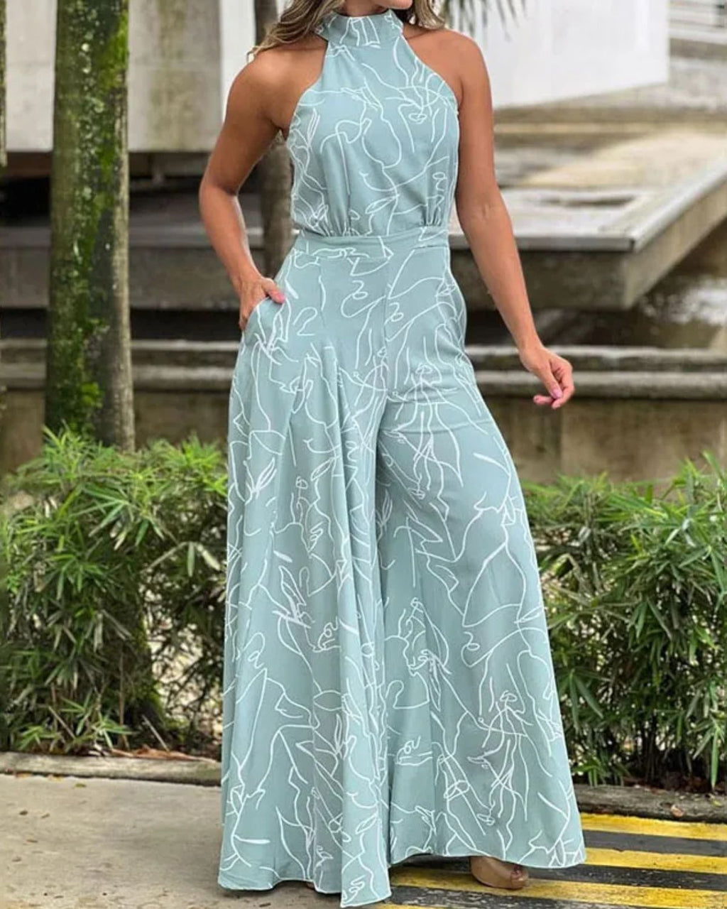 Sue halter jumpsuit