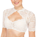 Dirndlblouse met kant & hartuitsnede voor dames — afbeelding 5