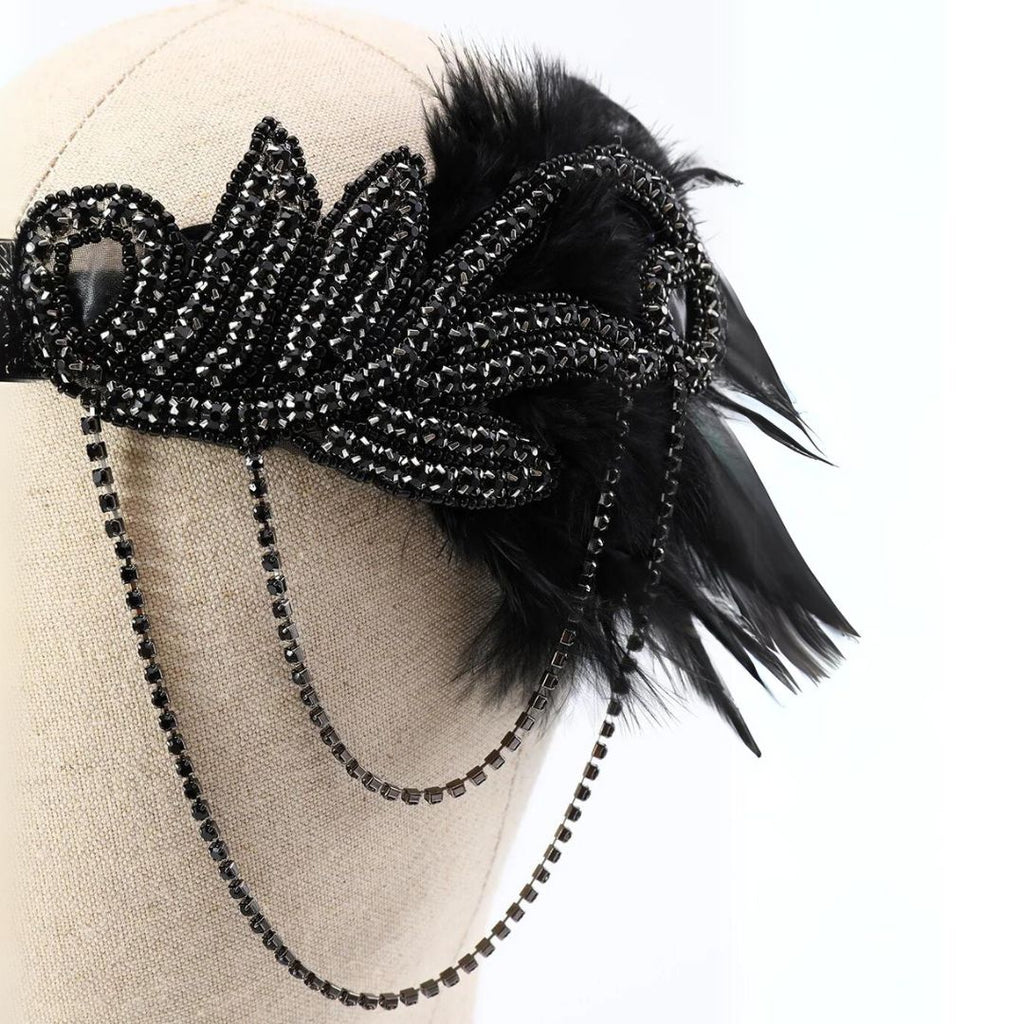 Zwarte jaren '20 accessoire set