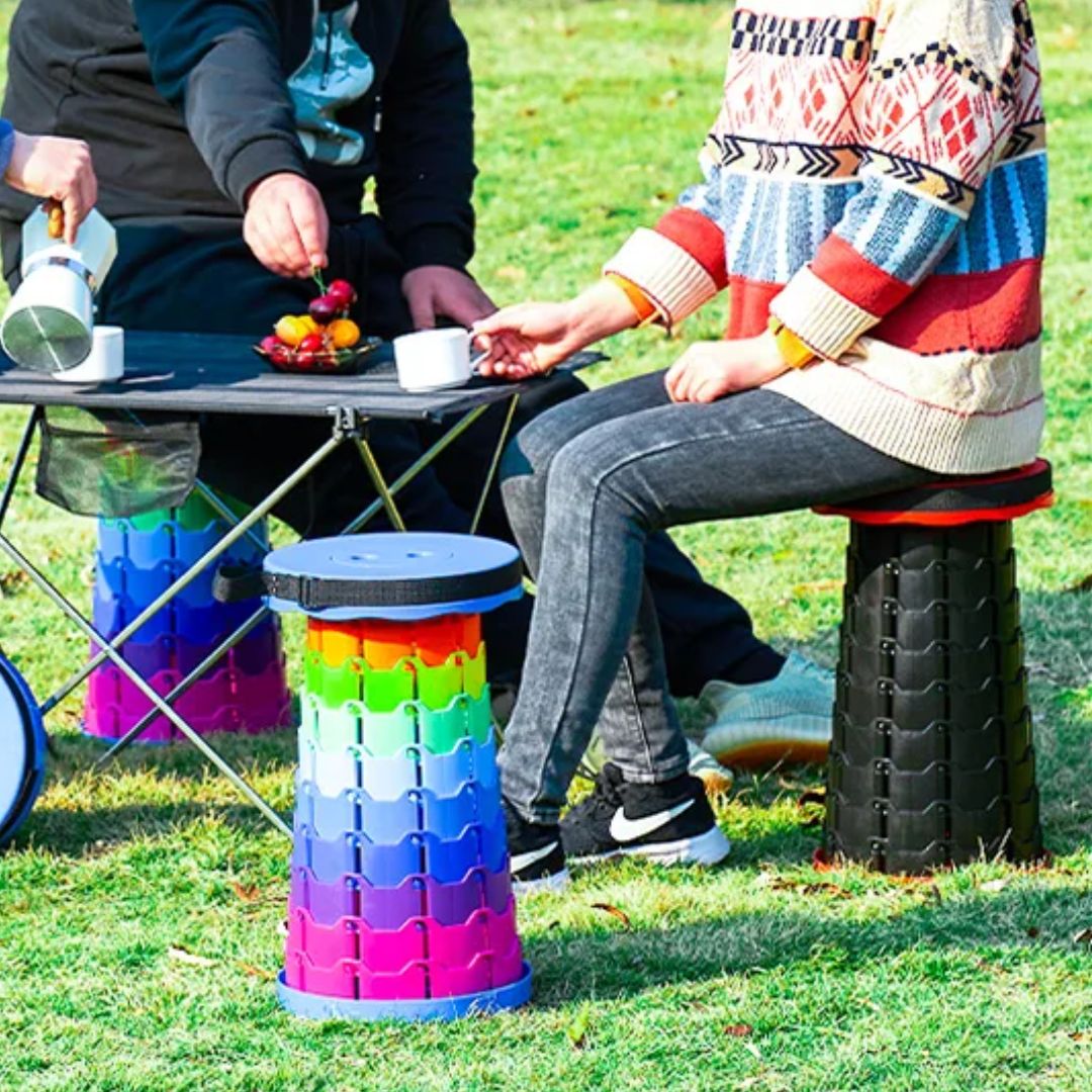 Inklapbare telescopische kruk | lichtgewicht en draagbaar – materiaal: Kunststof Nettogewicht: ongeveer 1 kg Maximaal draagvermogen: 200 kg — afbeelding 13