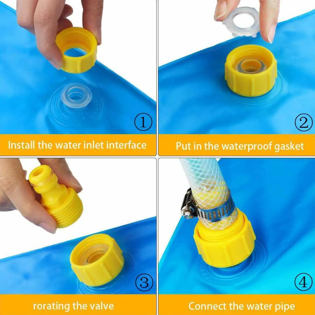 Opvouwbare opblaasbare waterspeelmat