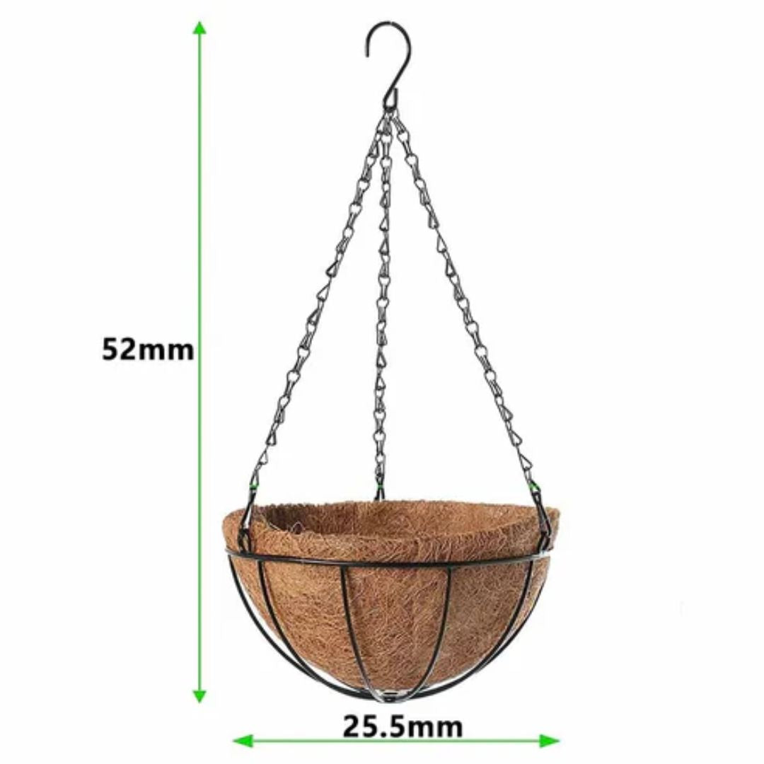 Hangende plantenmand in ronde vorm